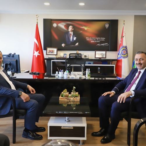 Başkanımız Dr.Ömer Selim ALAN'dan, İl Emniyet Müdürü Ahmet Metin Turanlı'ya Veda Ziyareti