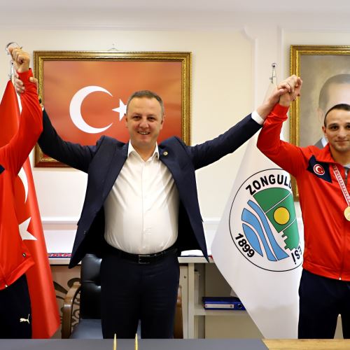 Şampiyon Birol Aygün'den Başkanımız Dr.Ömer Selim ALAN'a Ziyaret