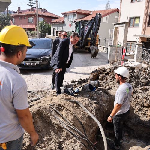 Başkanımız Sn.Tahsin Erdem, Altyapı ve Üstyapı Çalışmalarını Yerinde İnceledi