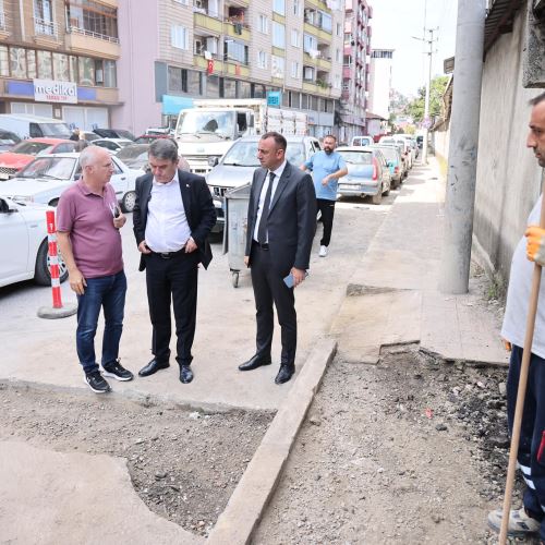 Başkanımız Sn.Tahsin Erdem, Altyapı ve Üstyapı Çalışmalarını Yerinde İnceledi