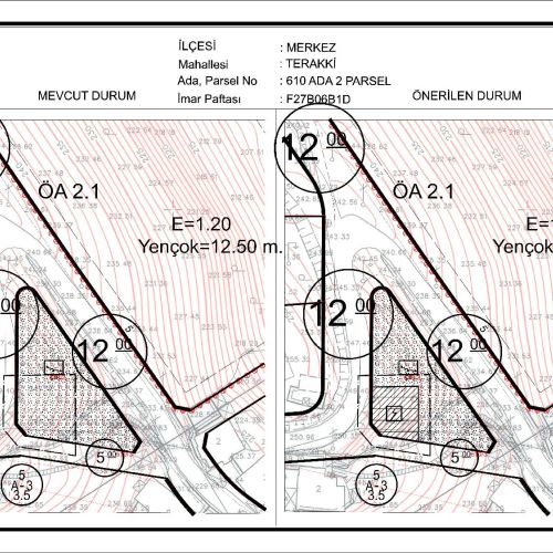 Terakki Mahallesi, 610 ada 2 parsel sayılı taşınmazın bir kısmına yönelik trafo alanı amaçlı 1/1000 ölçekli Uygulama İmar Planı Değişikliği