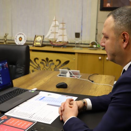 Belediye Başkanımız Sn.Dr.Ömer Selim Alan, Cumhurbaşkanımız Sn.Recep Tayyip Erdoğan Başkanlığında Gerçekleştirilen Videokonferans Toplantısına Katıldı