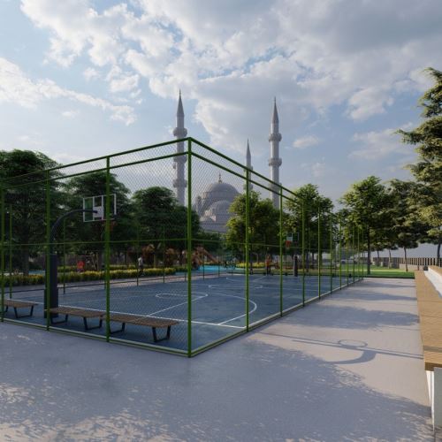 Uzun Mehmet Cami ve Rekreasyon Alanı'nda Çalışmalar Sürüyor