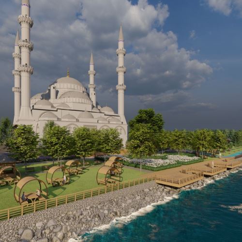 Uzun Mehmet Cami ve Rekreasyon Alanı'nda Çalışmalar Sürüyor