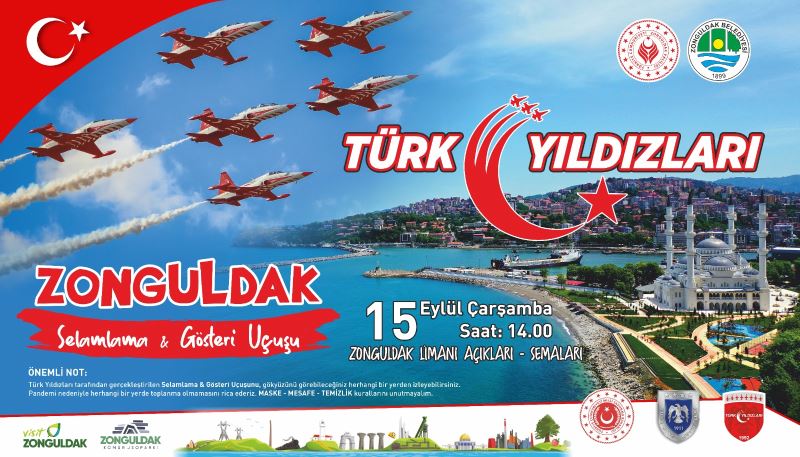 'Türk Yıldızları' Zonguldak'a Geliyor 