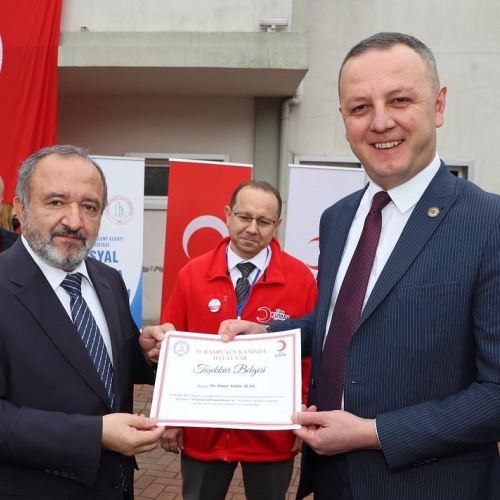 Başkanımız Dr.Ömer Selim ALAN, 'Kampüsün Kanında Hayat Var' Kampanyasına Destek  Verdi