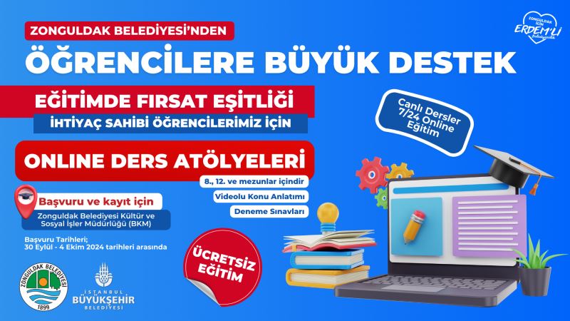 Eğitime Büyük Destek: Online Eğitim Atölyeleri Başlıyor