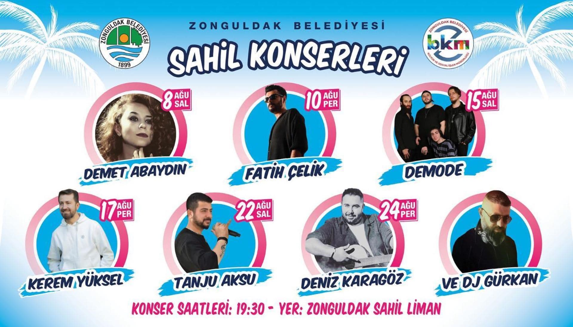 Sahil Konserlerimiz 8 Ağustos'ta Başlıyor