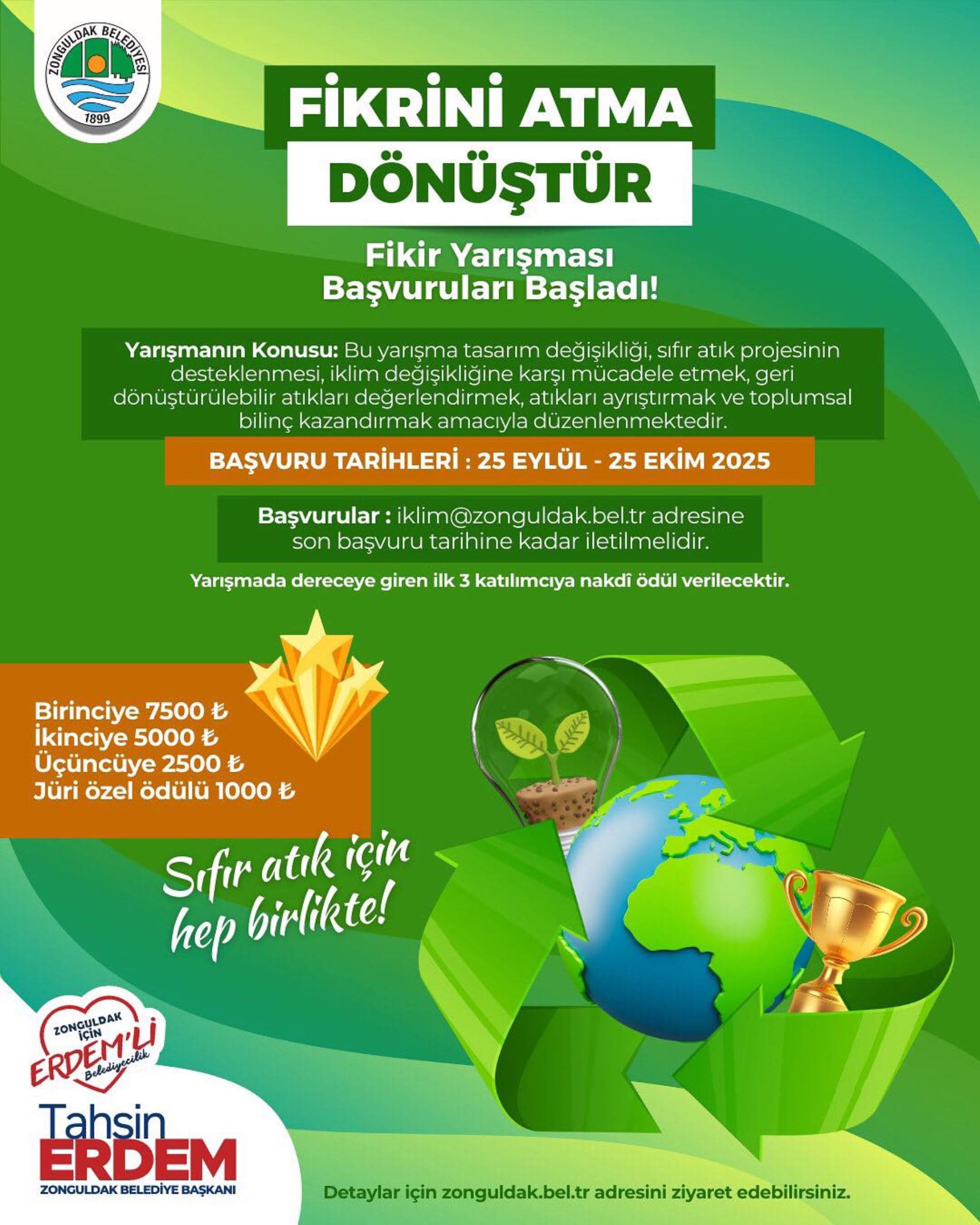 “Fikrini Atma, Dönüştür!” Fikir Yarışması Başladı