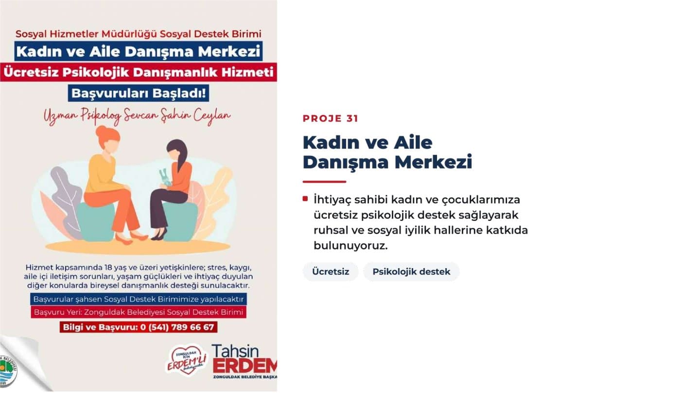 KADIN VE AİLE DANIŞMA MERKEZİ