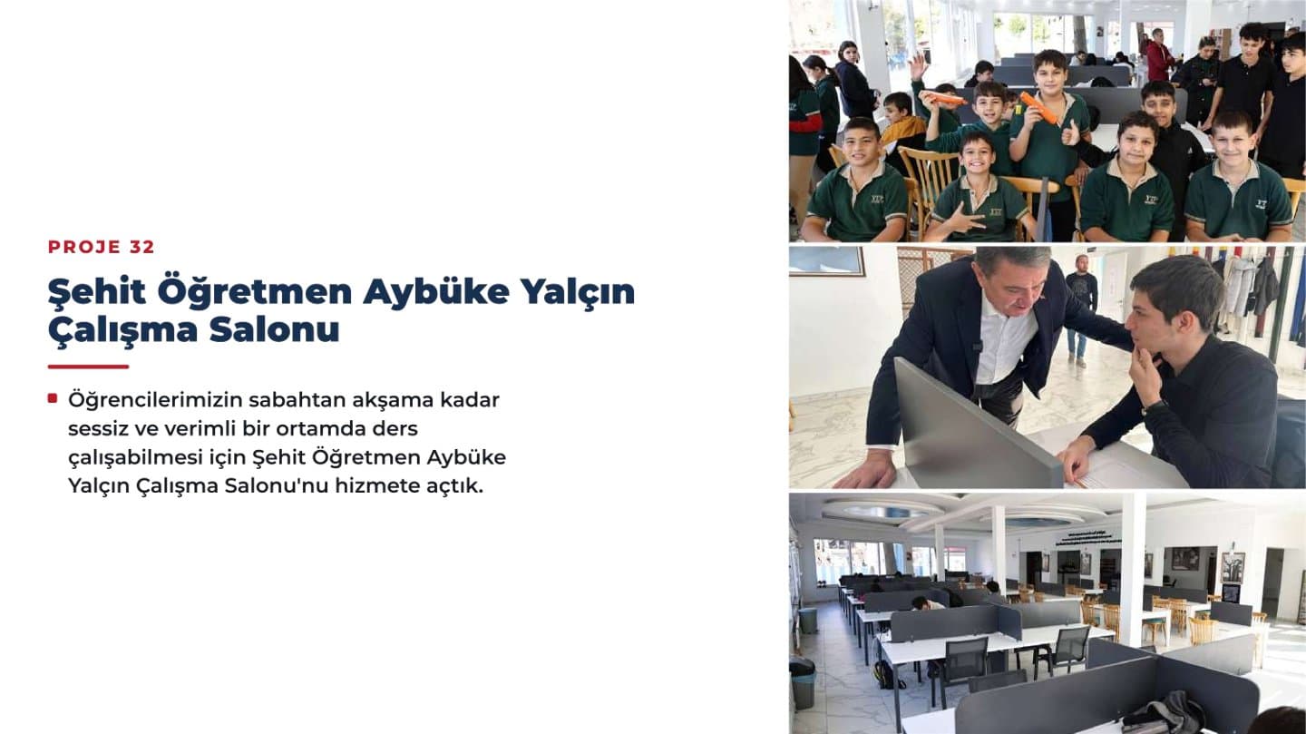 ŞEHİT ÖĞRETMEN AYBÜKE YALÇIN ÇALIŞMA SALONU