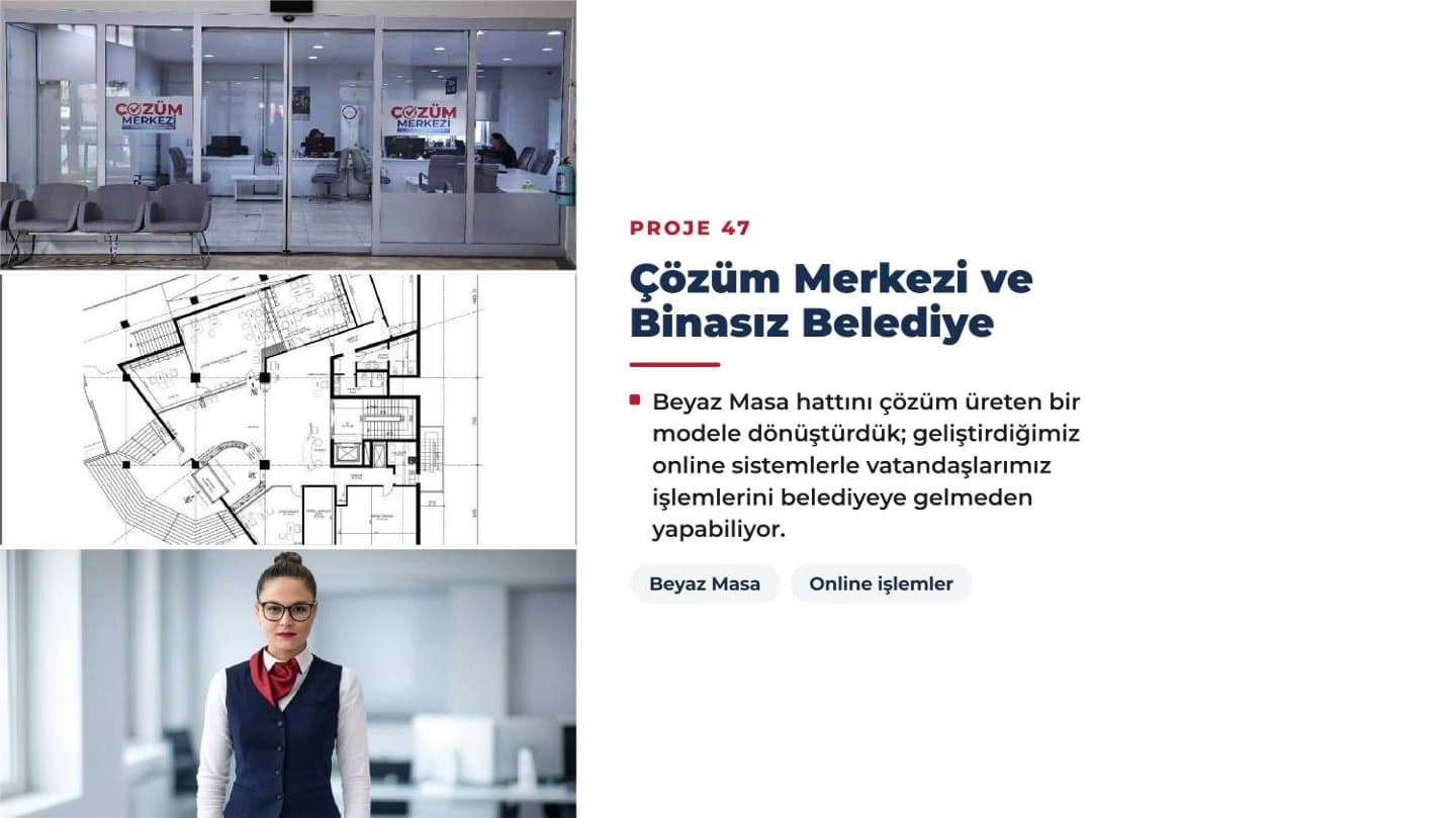 ÇÖZÜM MERKEZİ VE BİNASIZ BELEDİYE